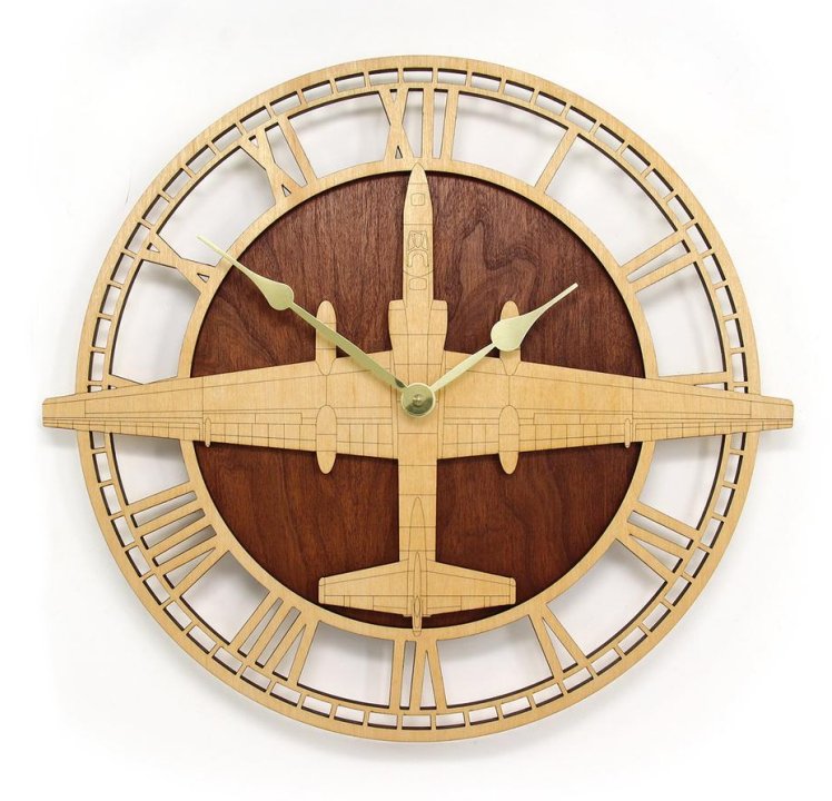 U-2 Dragon Lady<br>10-14 Inch Wooden Wall Clock